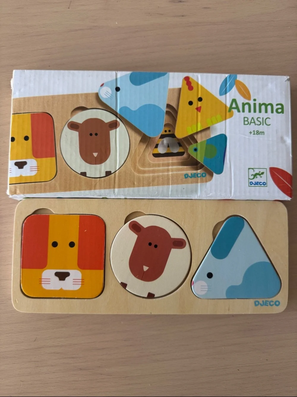 Kids Wooden Animal Shape Sorting Toy - Multicolor